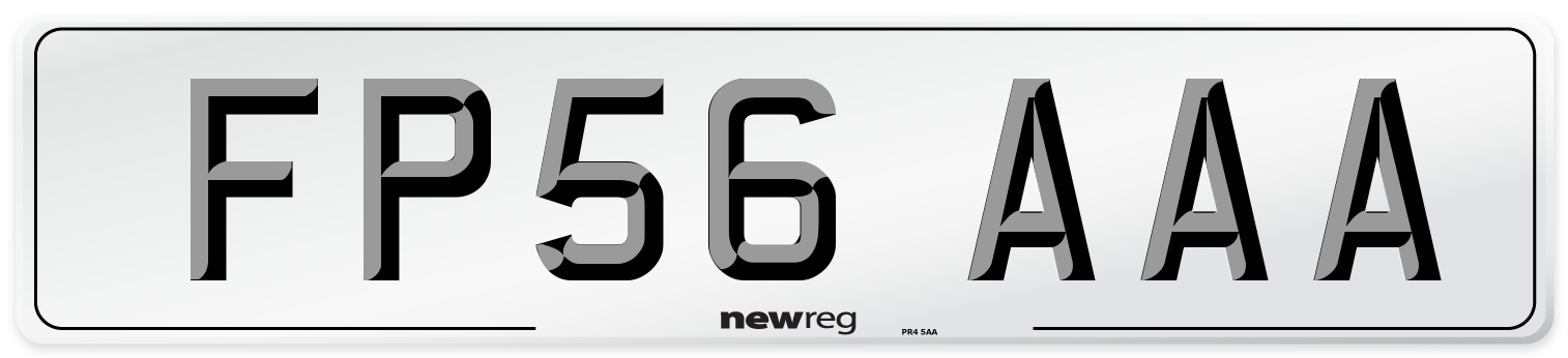 FP56 AAA Number Plate from New Reg